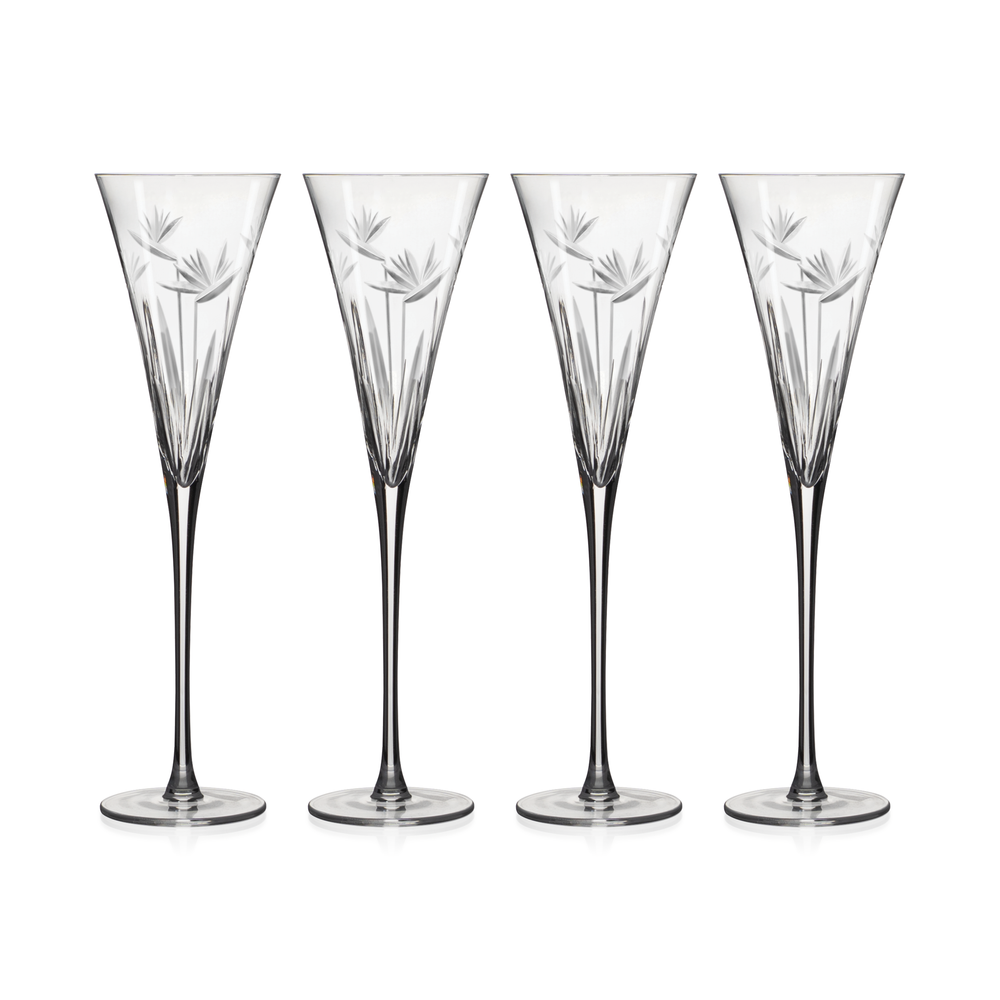 CHAMPAGNE FLUTE SET OF 4 - strelitzia