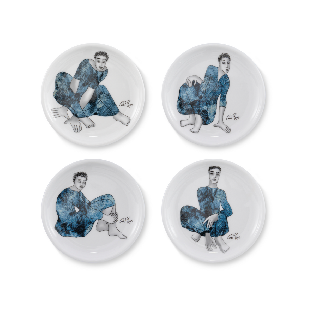 RIMMED COASTER SET OF 4 - Indigo girls