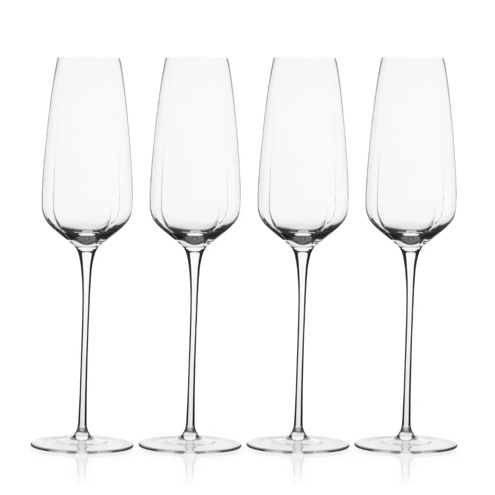CHAMPAGNE FLUTE SET OF 4 - tulip