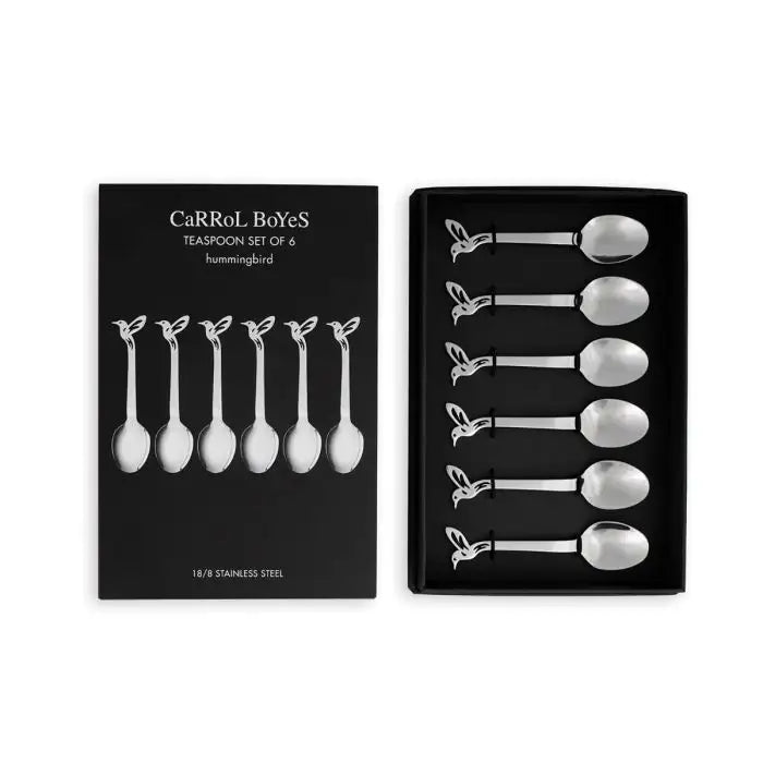 TEASPOON SET OF 6 - hummingbird