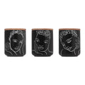 CANISTER SMALL SET OF 3 - sketchbook black mix