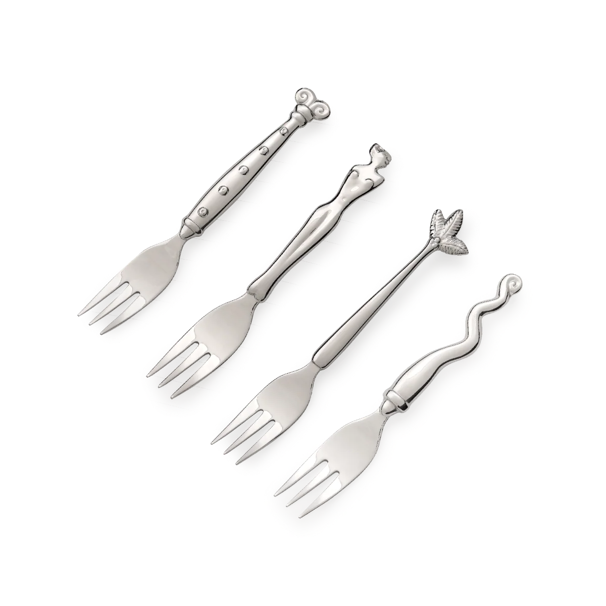 CAKE FORK SET OF 4 - heritage mix