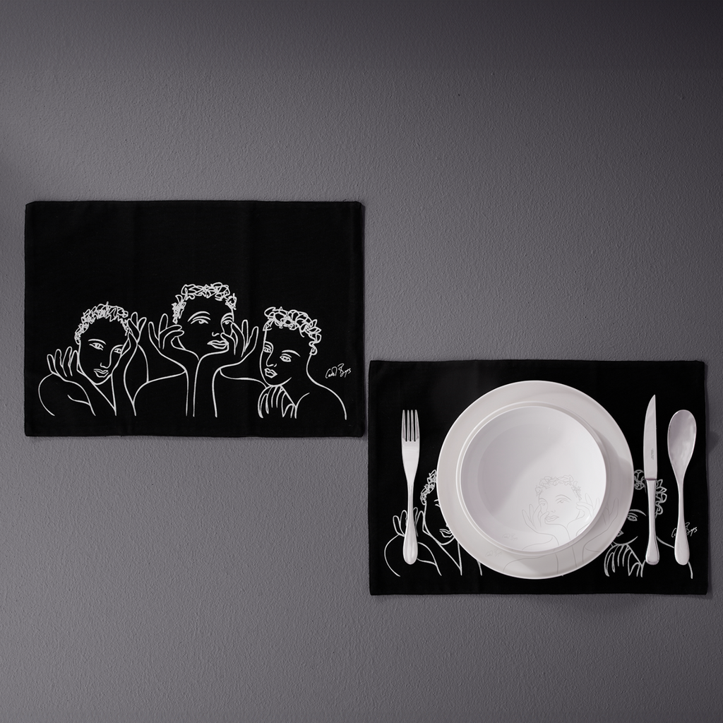 PLACEMAT SET OF 4 - conversation