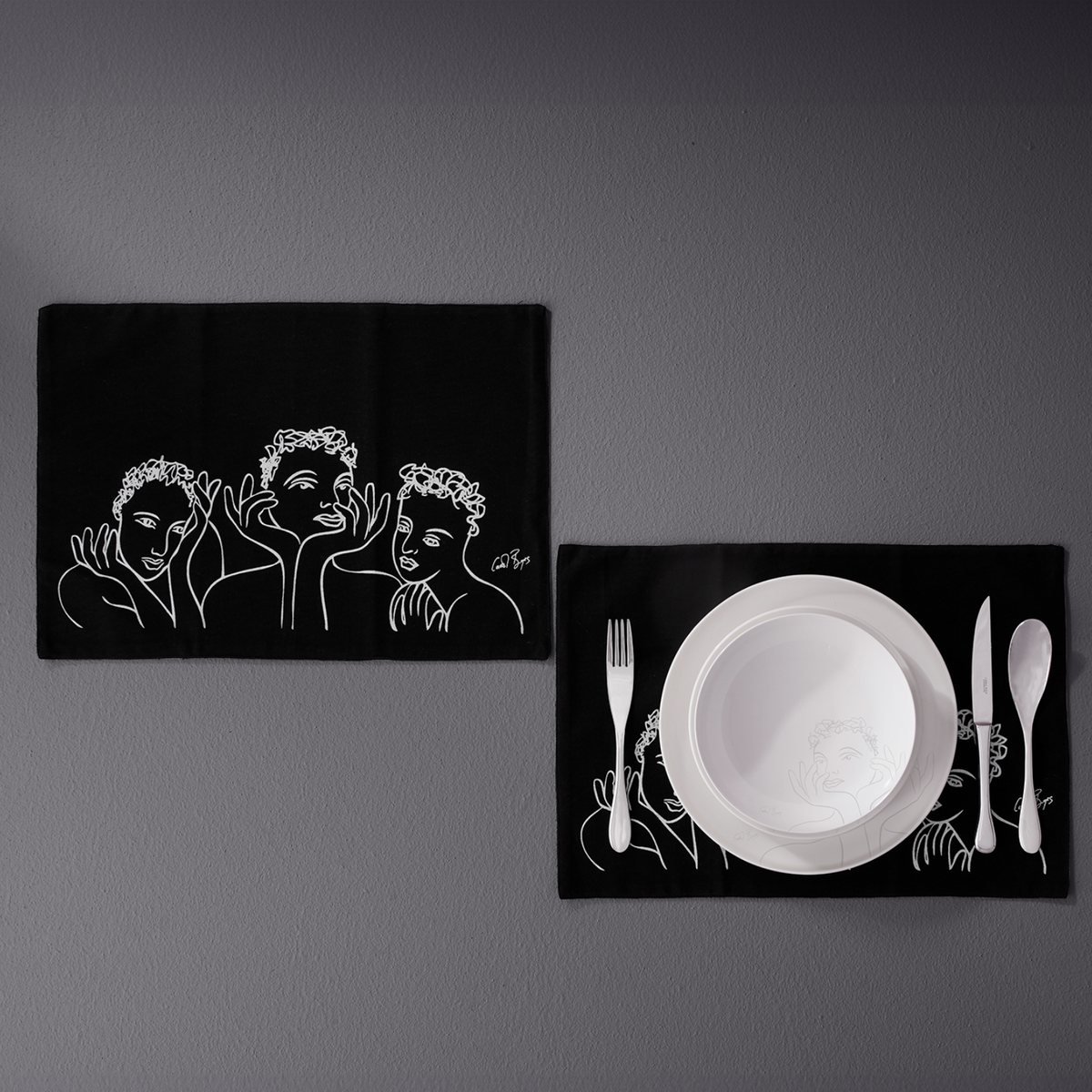 PLACEMAT SET OF 4 - conversation