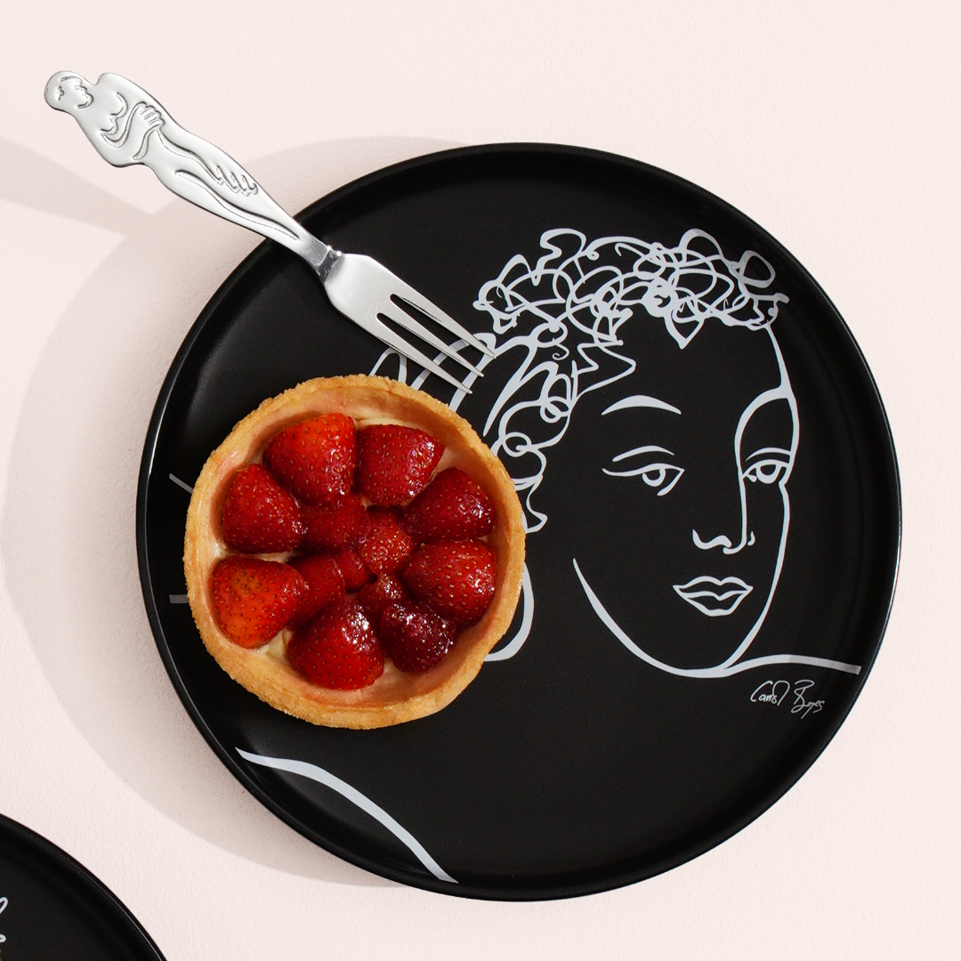 CAKE FORK SET OF 6 - woman