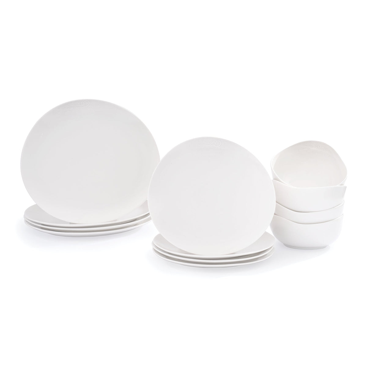 DINNERWARE 12pc SET - organic