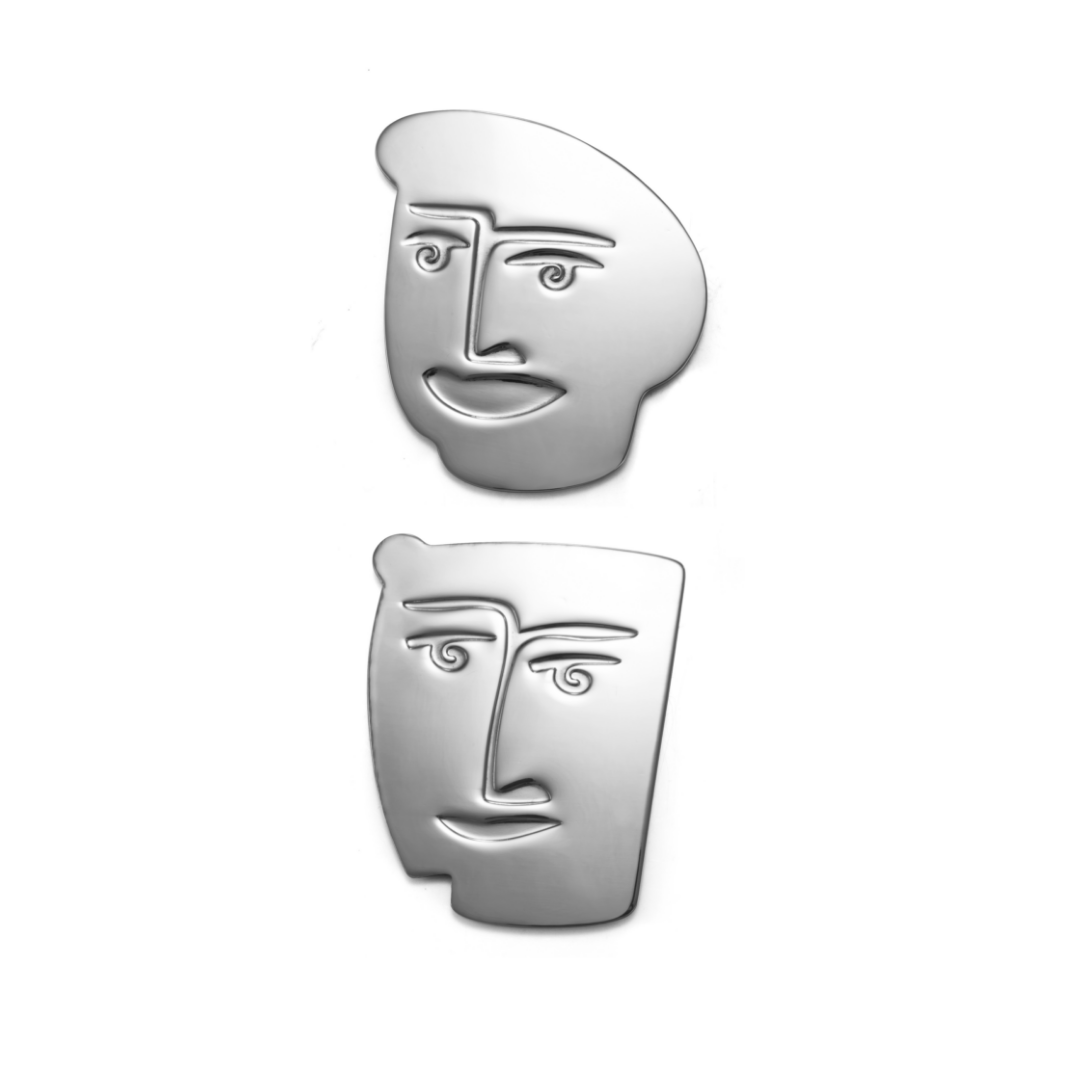 COASTER SET OF 2 - face off