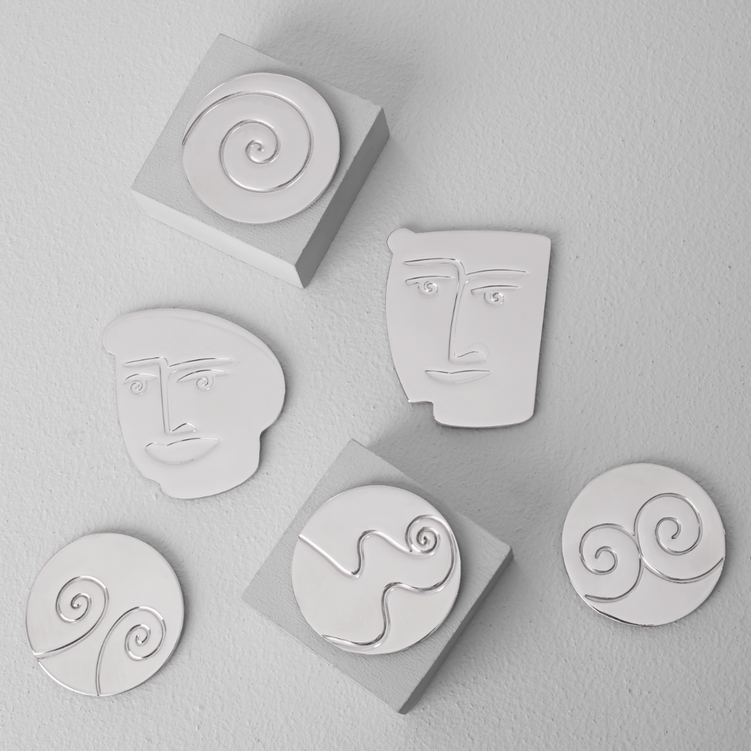 COASTER SET OF 2 - face off