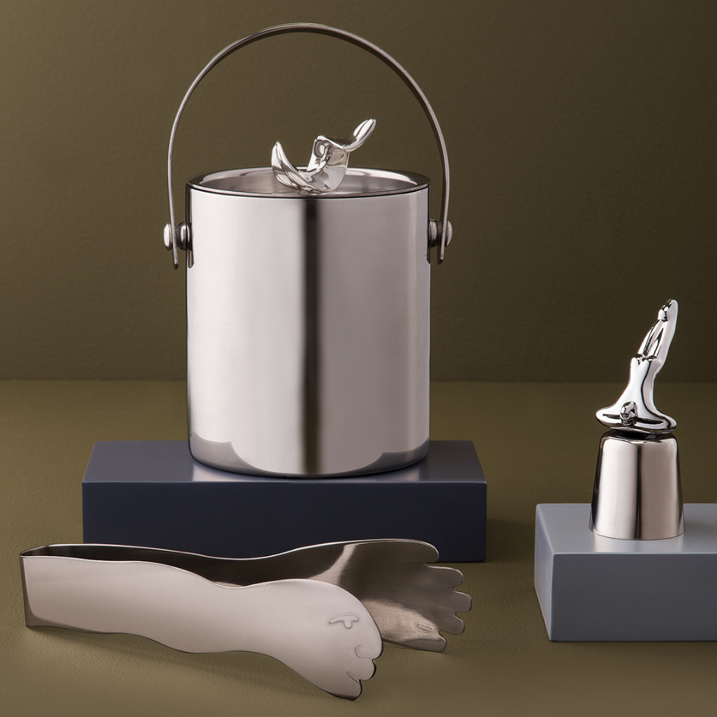 ICE BUCKET WITH HANDLE - new leaf