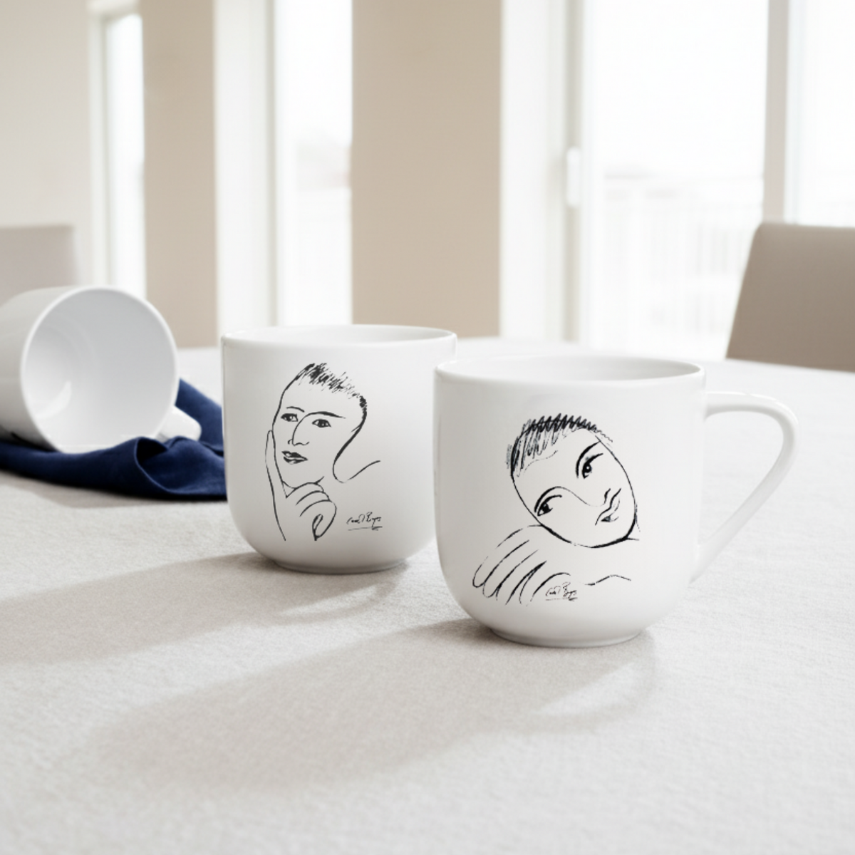 MUG SET OF 4 - sketchbook - 2