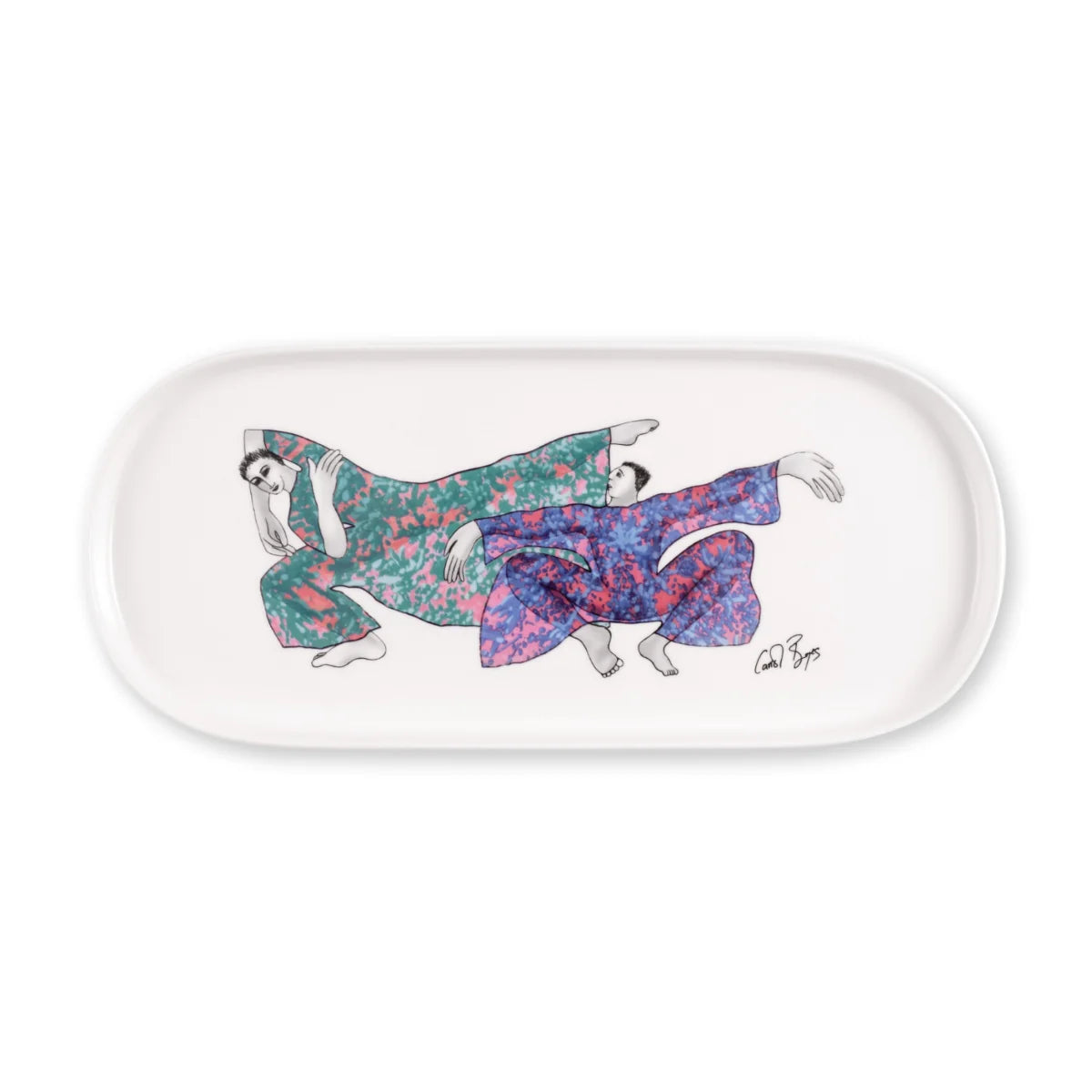 PLATTER OVAL - dancing girls