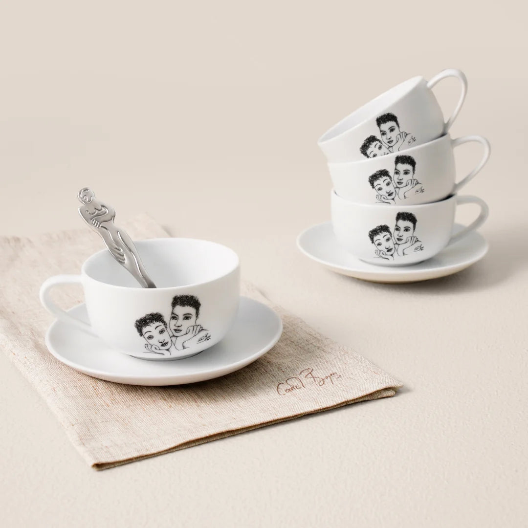 CUP AND SAUCER - two of a kind