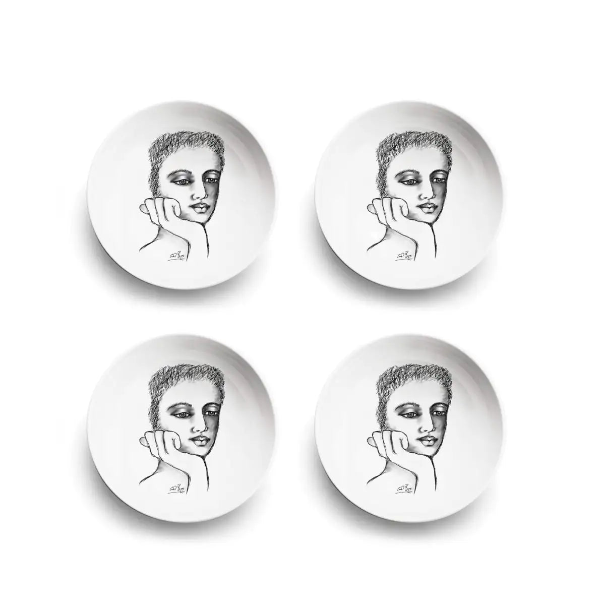 CEREAL / SOUP BOWL SET OF 4 - just a thought