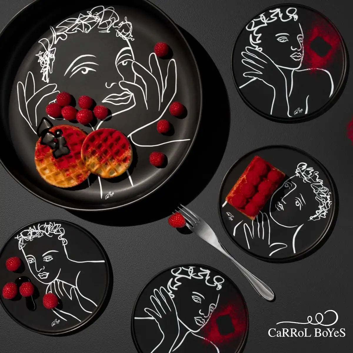 SIDE PLATE SET OF 4 - compelling