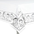 TABLECLOTH 160 x 240 - well framed - white