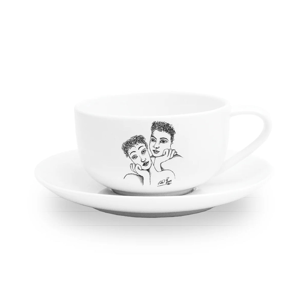CUP AND SAUCER - two of a kind