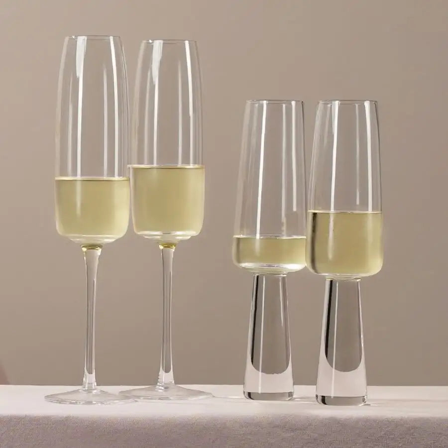 CHAMPAGNE FLUTE SET OF 4 - ripple