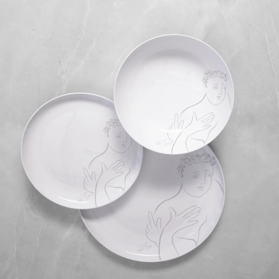 DINNERWARE 12pc SET - sketchbook grey