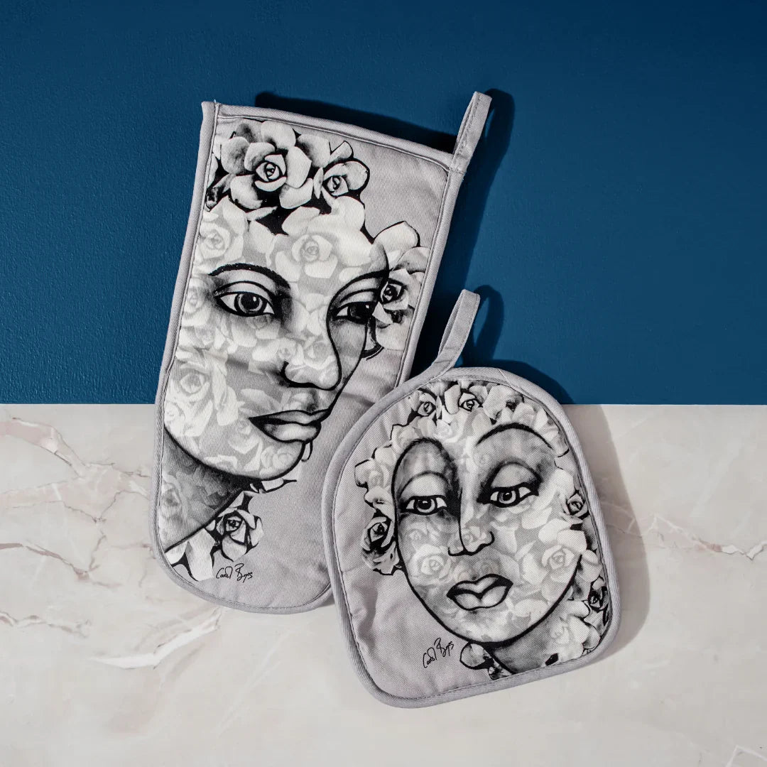 POT HOLDER - succulent faces