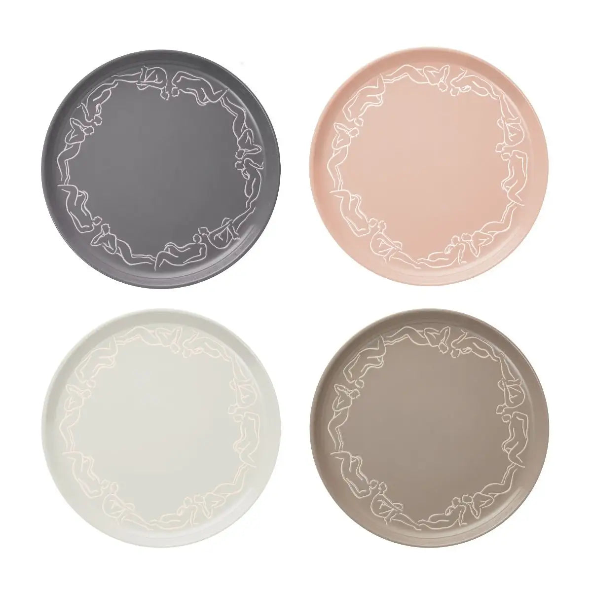 DINNER PLATE SET OF 4 - luxe loungers - mixed set