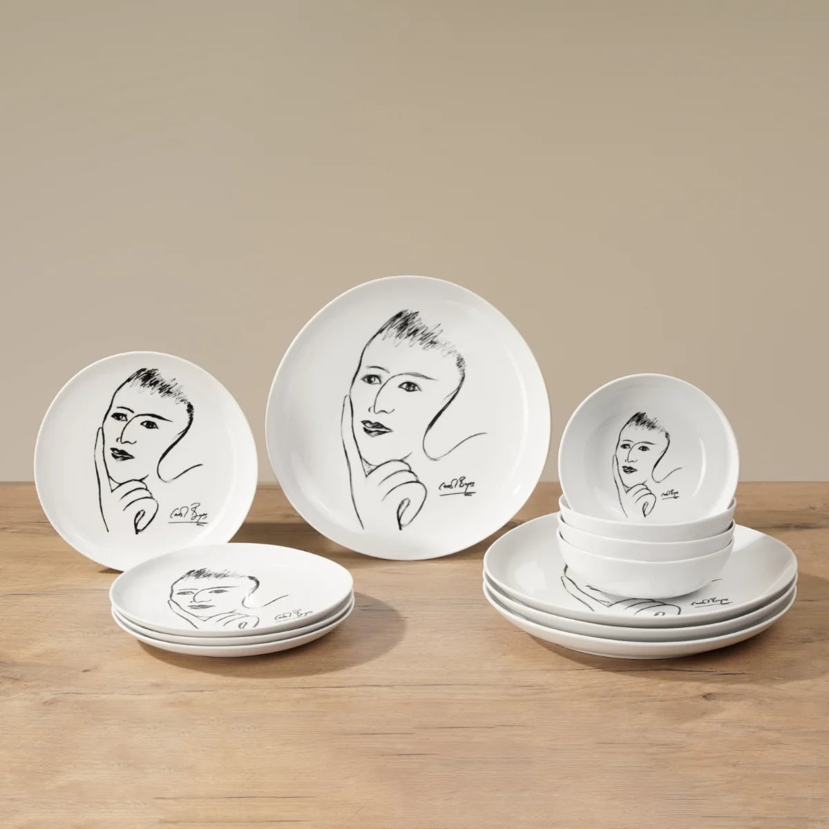 DINNERWARE 12pc SET - distant memory