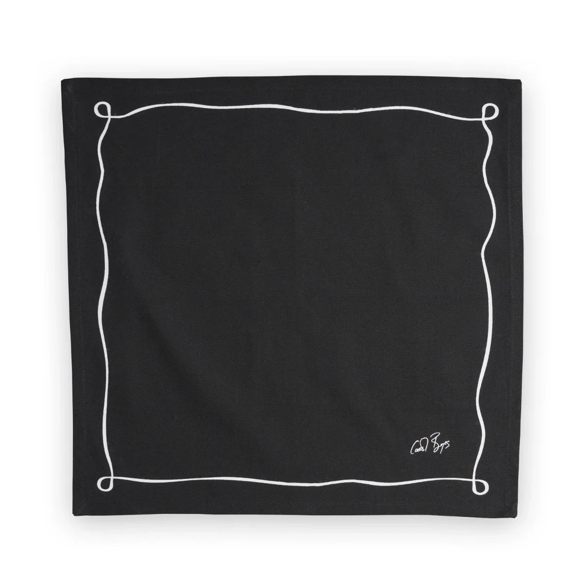 NAPKIN SET OF 4 - well framed - black