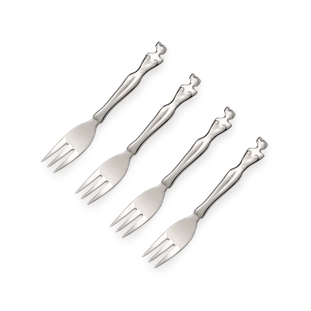 CAKE FORK SET OF 4 - woman