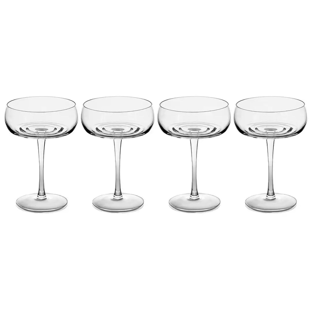 CHAMPAGNE COUPE SET OF 4 - ripple