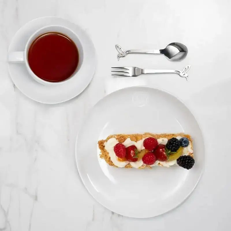 SIDE PLATE SET OF 4 - swirl