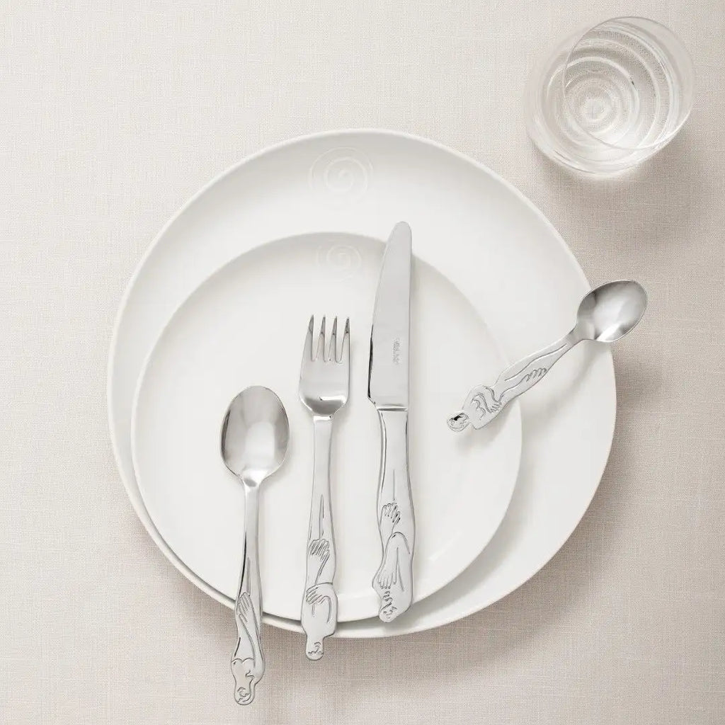 SIDE PLATE SET OF 4 - swirl
