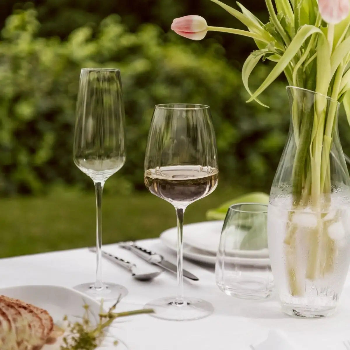 CHAMPAGNE FLUTE SET OF 4 - tulip